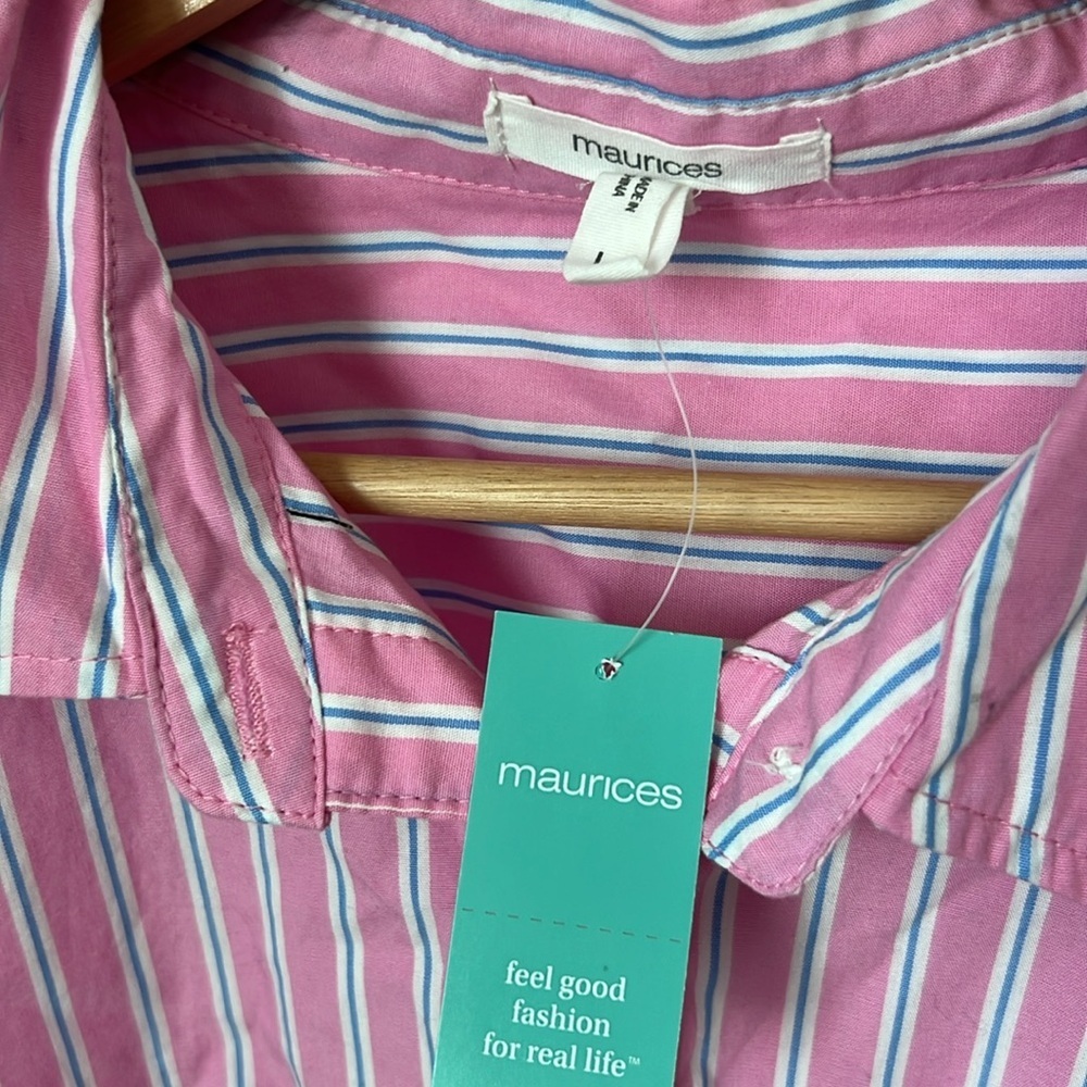 Maurice’s 90s Prep Relaxed Button Up Shirt - Picture 3 of 6